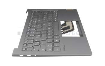 01900071 original Lenovo clavier incl. topcase DE (allemand) gris/gris avec rétro-éclairage