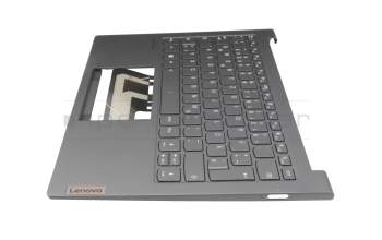 01900071 original Lenovo clavier incl. topcase DE (allemand) gris/gris avec rétro-éclairage