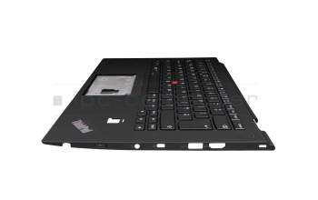 01HY919 original Lenovo clavier incl. topcase UK (anglais) noir/noir avec rétro-éclairage et mouse stick