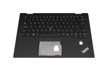 01HY959 original Lenovo clavier incl. topcase UK (anglais) noir/noir avec rétro-éclairage et mouse stick