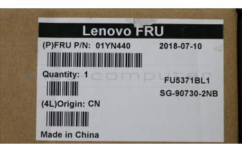 Lenovo 01YN440 NB_KYB FRU COMO FL,LTN,KB-BL,SV,NO