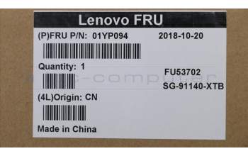 Lenovo 01YP094 NB_KYB FRU COMO SK,LTN,KB,BK,IL