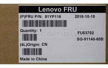 Lenovo 01YP116 NB_KYB FRU COMO SK,LTN,KB,BK,EE