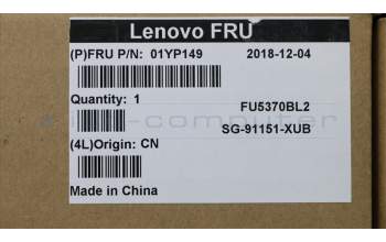 Lenovo 01YP149 NB_KYB FRU COMO SK,LTN,KB-BL,BK,USE