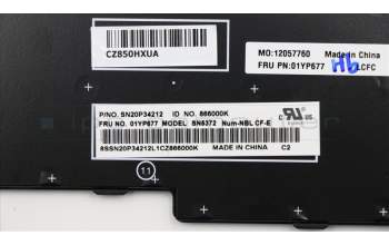 Lenovo 01YP677 NB_KYB FRU COMO NM,LTN,KB,BK,CFE