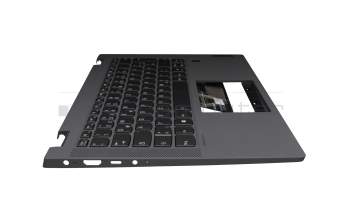 025.901N3.0001 original Lenovo clavier incl. topcase DE (allemand) gris/gris avec rétro-éclairage