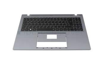 02SKDNS161DLYD00 original Medion clavier incl. topcase DE (allemand) noir/gris avec rétro-éclairage