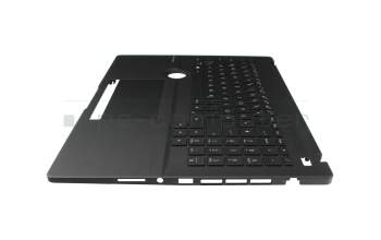 04050-02000100 original Asus clavier incl. topcase DE (allemand) noir/noir avec rétro-éclairage