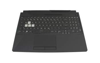 04060-01200300 original Asus clavier incl. topcase DE (allemand) noir/noir avec rétro-éclairage