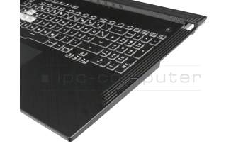 04062-00120000 original Asus clavier incl. topcase DE (allemand) noir/noir avec rétro-éclairage - without keystone slot -