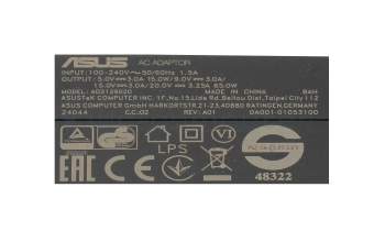 0A001-00443200 original Asus chargeur USB-C 65 watts EU wallplug