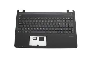 0KN0-1B1GE51 original Medion clavier incl. topcase DE (allemand) noir/noir y compris les flèches rouges WASD