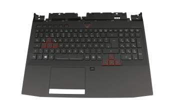 0KN0-EX2GE12 original Acer clavier incl. topcase DE (allemand) noir/noir avec rétro-éclairage