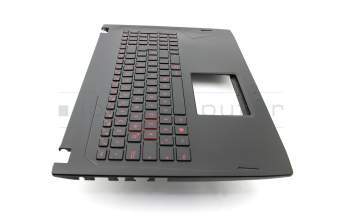 0KN0-TD4GE13 original Asus clavier incl. topcase DE (allemand) noir/noir avec rétro-éclairage