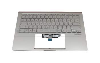 0KNB0-262WGE00 original Asus clavier incl. topcase DE (allemand) argent/argent avec rétro-éclairage