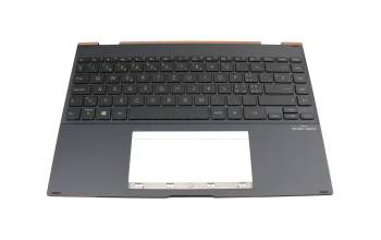 0KNB0-4612SF00 original Asus clavier incl. topcase CH (suisse) gris/gris avec rétro-éclairage