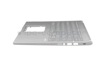 0KNB0-5116GE00 original Asus clavier incl. topcase DE (allemand) gris/argent