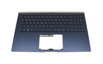 0KNB0-563AGE00 original Asus clavier incl. topcase DE (allemand) bleu/bleu avec rétro-éclairage