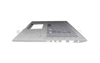 0KNB0-563KGE00 original Asus clavier incl. topcase DE (allemand) argent/argent avec rétro-éclairage