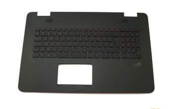 0KNB0-662CGE00 original Asus clavier incl. topcase DE (allemand) noir/noir avec rétro-éclairage