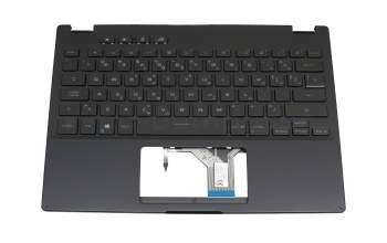 0KNR0-2619GR00 original Asus clavier incl. topcase GR (grecque) noir/noir avec rétro-éclairage