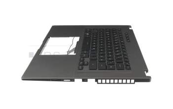 0KNR0-2812GE00 original Asus clavier incl. topcase DE (allemand) noir/noir avec rétro-éclairage