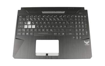 0KNR0-661BGE00 original Asus clavier incl. topcase DE (allemand) noir/noir avec rétro-éclairage