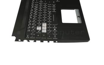 0KNR0-661BGE00 original Asus clavier incl. topcase DE (allemand) noir/noir avec rétro-éclairage