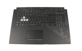 0KNR0-661GGE00 original Asus clavier incl. topcase DE (allemand) noir/noir avec rétro-éclairage