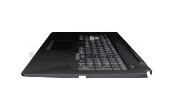 0KNR0-661VGE00 original Asus clavier incl. topcase DE (allemand) noir/transparent/noir avec rétro-éclairage