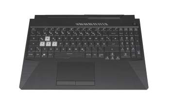 0KNR0-681MGE00 original Asus clavier incl. topcase DE (allemand) noir/transparent/noir avec rétro-éclairage