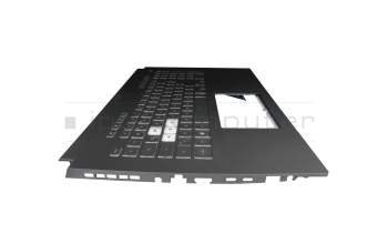 0KNR0-6910GE00 original Asus clavier incl. topcase DE (allemand) noir/transparent/gris avec rétro-éclairage