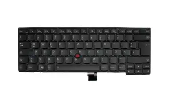 04X0151 original Lenovo clavier DE (allemand) noir/noir abattue avec rétro-éclairage et mouse stick