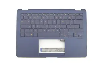 90NB0EN1-R30100 original Asus clavier incl. topcase DE (allemand) noir/bleu avec rétro-éclairage