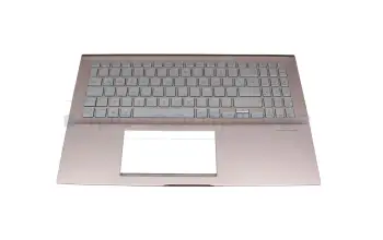 90NB0MI3-R31GE0 original Asus clavier incl. topcase DE (allemand) argent/rose avec rétro-éclairage