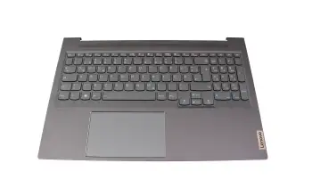 5CB1J38408 original Lenovo clavier incl. topcase DE (allemand) gris/gris avec rétro-éclairage