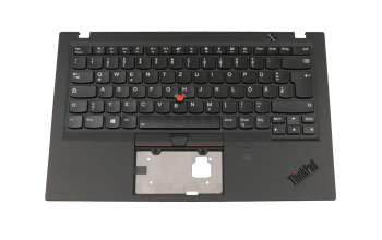 102-16F56LHC01C original Lenovo clavier incl. topcase DE (allemand) noir/noir avec rétro-éclairage et mouse stick