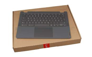 1204-04502 original Lenovo clavier incl. topcase DE (allemand) gris/or