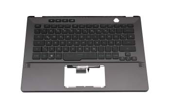 122114-061 original Asus clavier incl. topcase DE (allemand) noir/gris avec rétro-éclairage