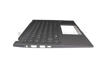 13N1-A0A0101 original Asus clavier incl. topcase DE (allemand) gris/gris avec rétro-éclairage (Gun Metal Grey)