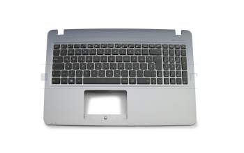 13NB0B03P02012 original Asus clavier incl. topcase DE (allemand) noir/gris y compris support ODD