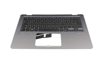 13NB0FS1P05111-2 original Asus clavier incl. topcase DE (allemand) noir/argent avec rétro-éclairage