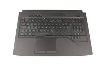 13NB0G51P04X11 original Asus clavier incl. topcase DE (allemand) noir/noir avec rétro-éclairage