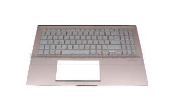 13NB0M2P01011-1 original Asus clavier incl. topcase DE (allemand) argent/rose avec rétro-éclairage