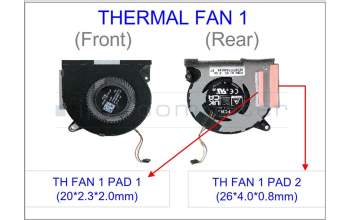 Asus 13NR0GY0M01011 NR2301L THERMAL FAN 1