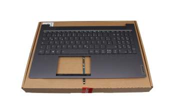 1KAFZZG0067 original Lenovo clavier incl. topcase DE (allemand) noir/gris avec rétro-éclairage