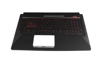 1KAHZZG0003W original Asus clavier incl. topcase DE (allemand) noir/noir avec rétro-éclairage