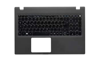 1KAJZZG003Q original Acer clavier incl. topcase DE (allemand) noir/gris