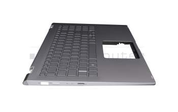 1SG-95730-2DA original Asus clavier incl. topcase DE (allemand) argent/argent avec rétro-éclairage