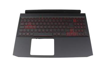 201000DFKC01 original Acer clavier incl. topcase DE (allemand) noir/rouge/noir avec rétro-éclairage